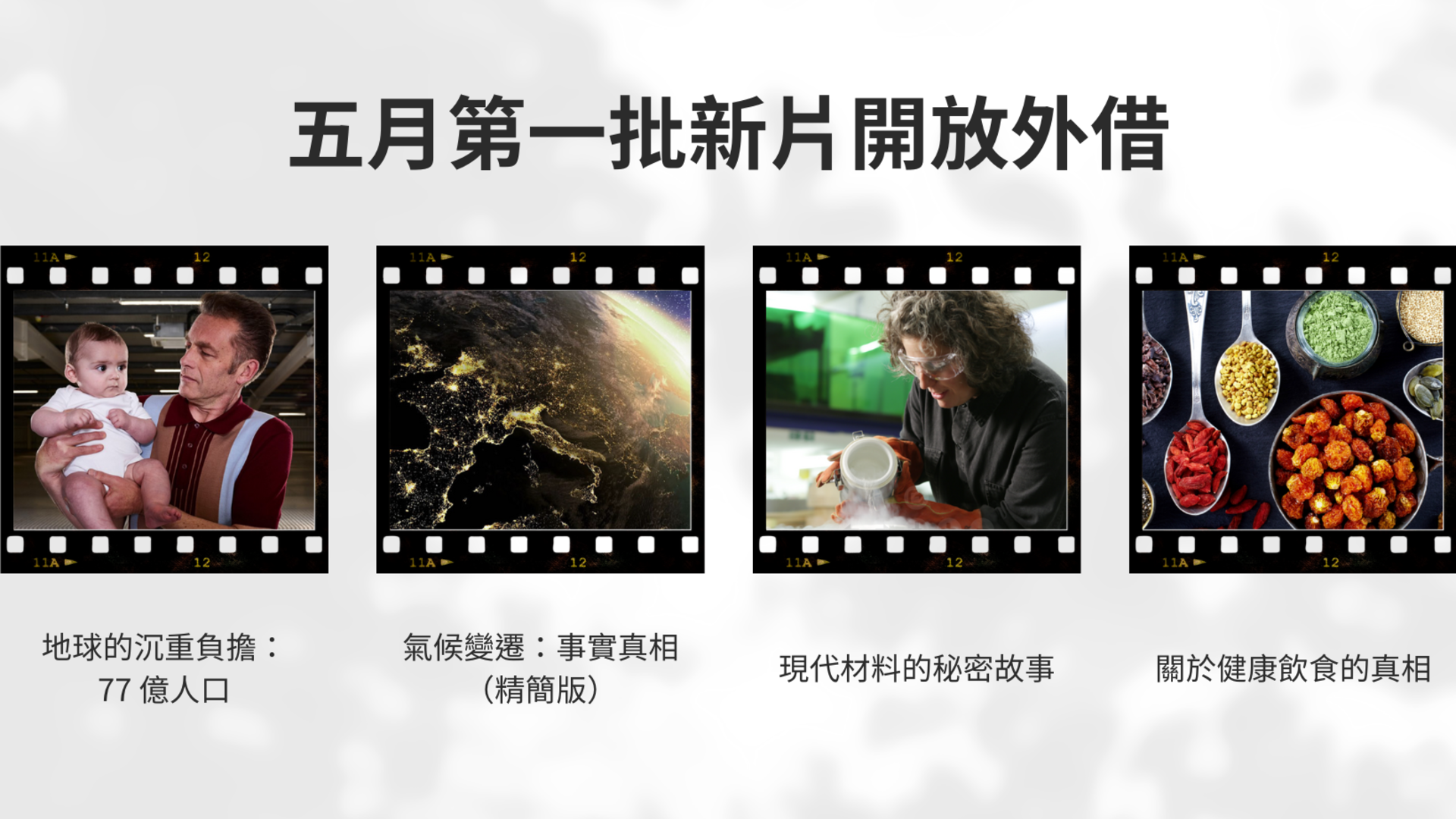 五月第一批新片開放外借 2