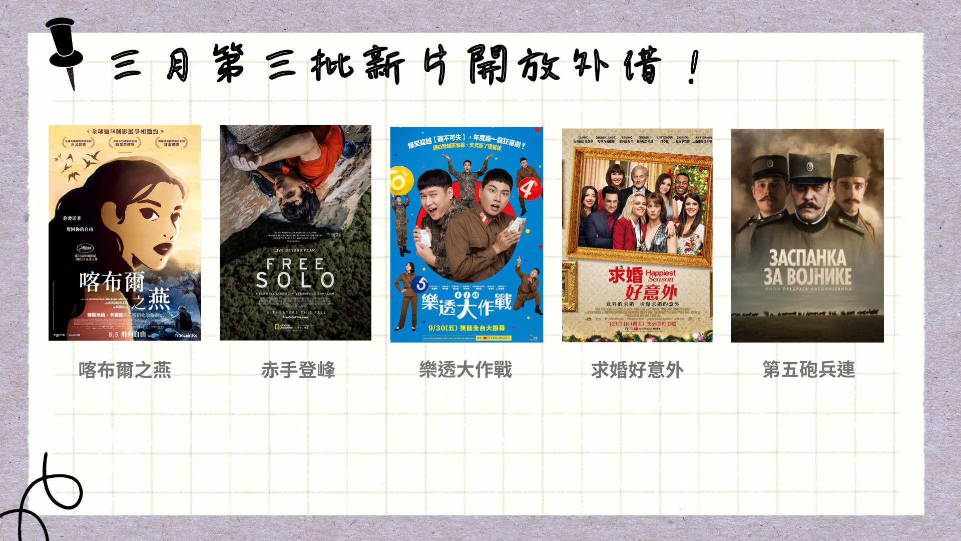 三月第二批新片開放外借1