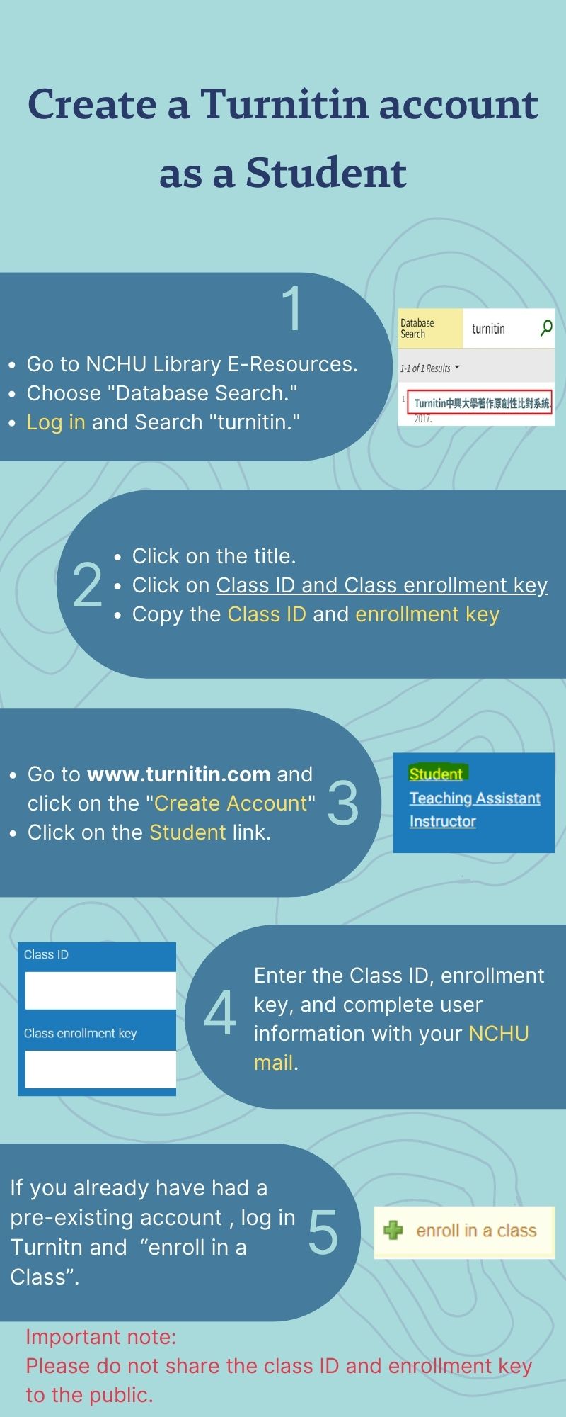 create Turnitin account student