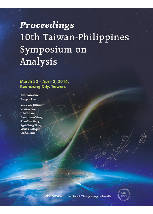 Proceedings： 10 th Taiwan-Philippines Symposium on Analysis