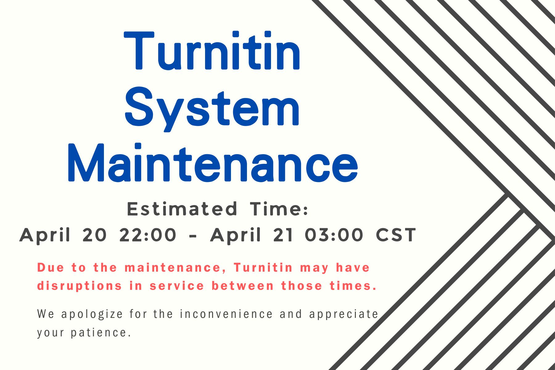 0420 Turnitin system maintenance