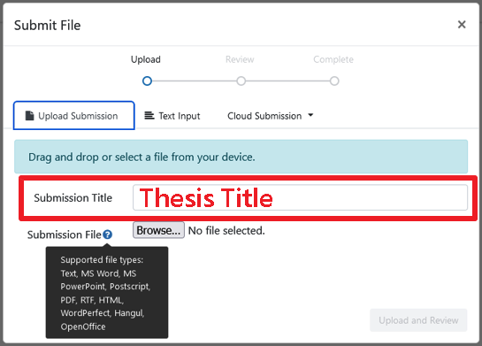 submit file
